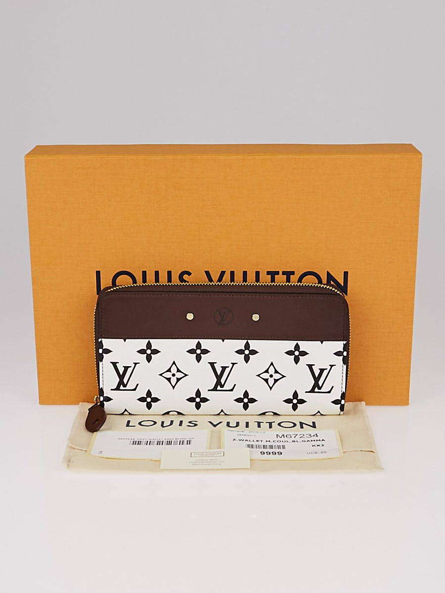 Louis Vuitton Black/White Monogram Canvas Gamma Zippy Wallet - Yoogi's  Closet