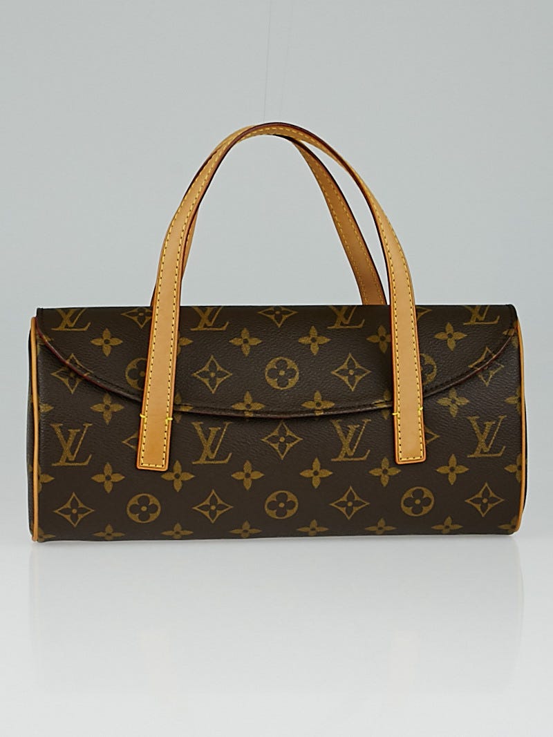Louis Vuitton Sonatine Handbag Monogram Canvas Brown