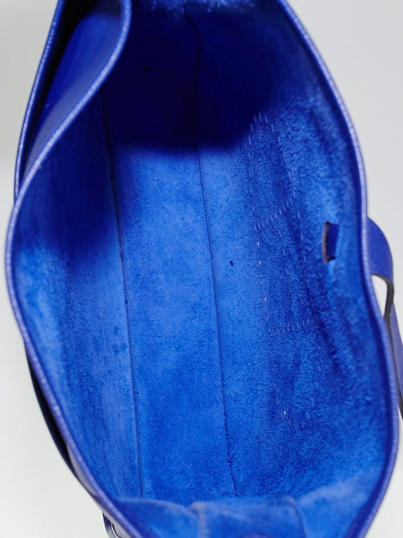 Hermes Blue Glacier Epsom Leather Evelyne PM III Bag - Yoogi's Closet