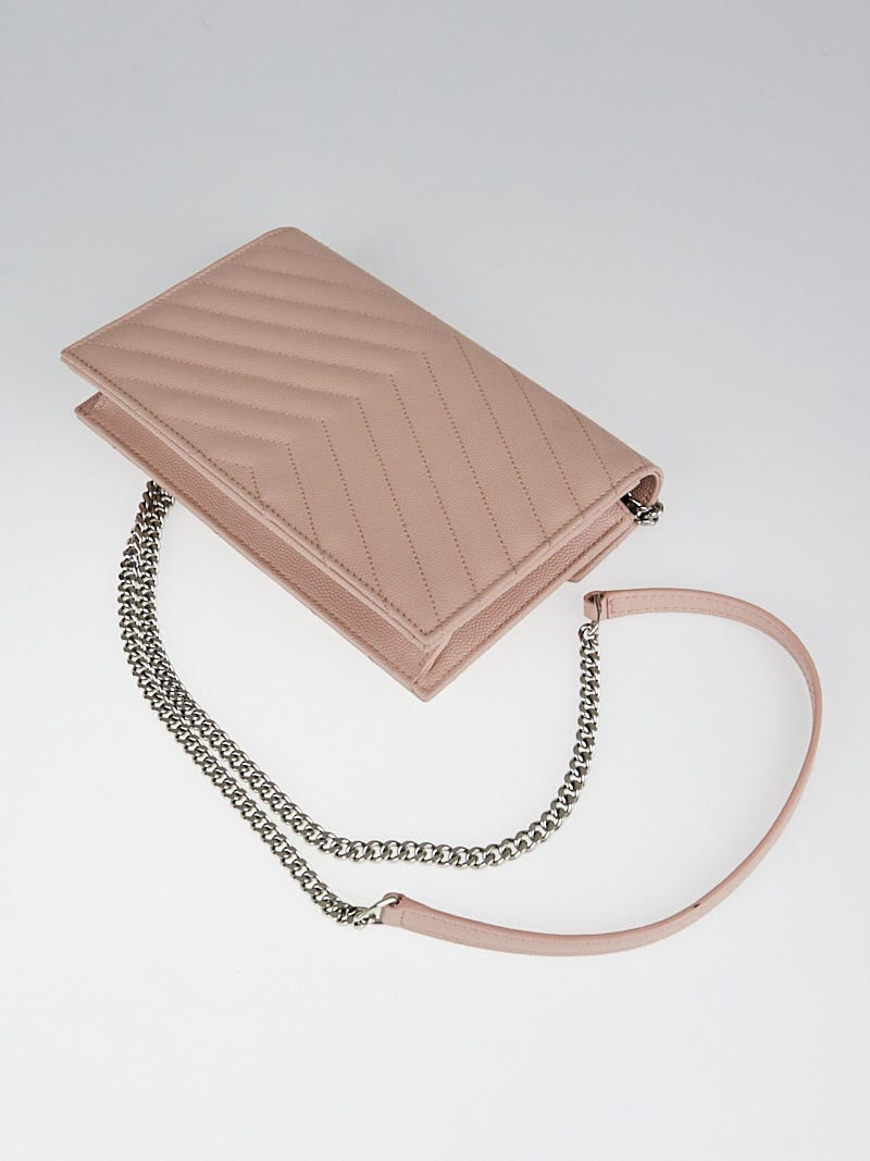 BAG REVIEW: Medium Envelope YSL Bag in Marble Pink 