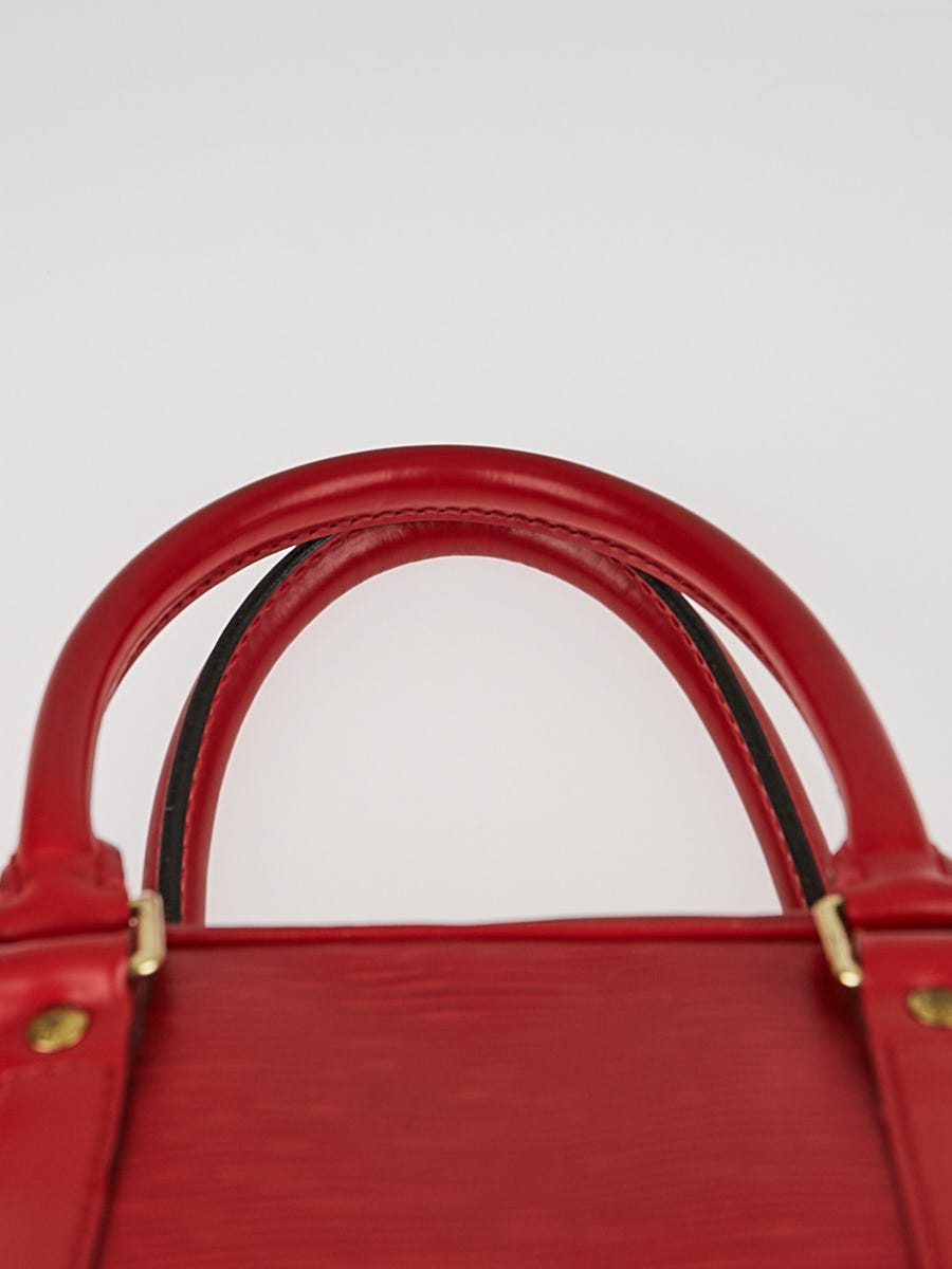 Porte documents voyage leather satchel Louis Vuitton Red in Leather -  38148870