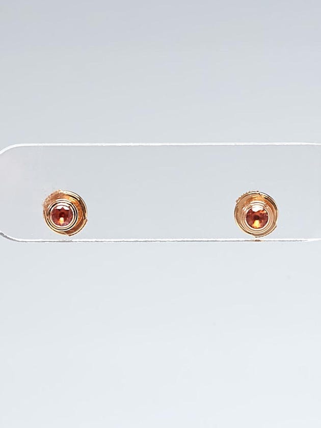 Cartier 18k Pink Gold and Pink Sapphires Legers Earrings