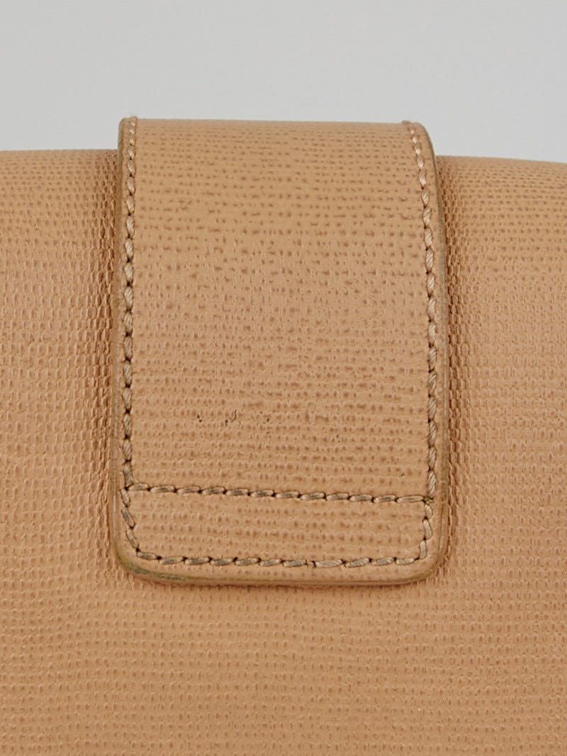 Yves Saint Laurent Beige Leather Ligne Y Crossbody Bag