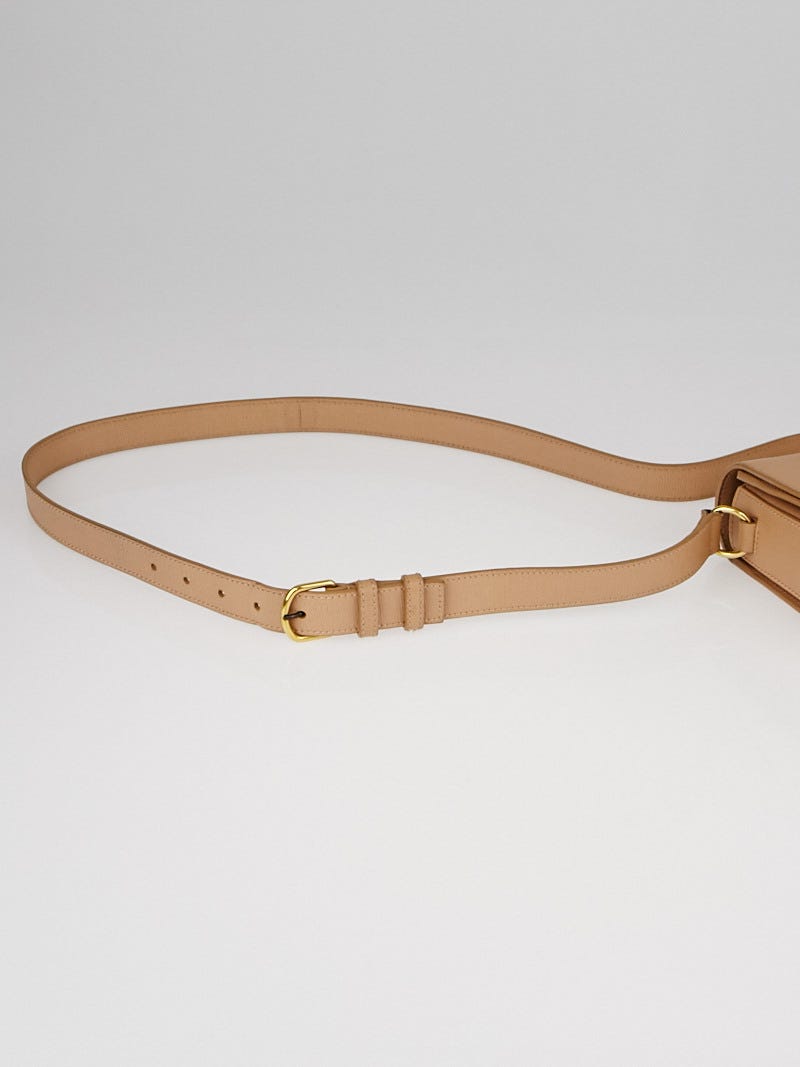 「#期間限定」のおすすめ人気ランキング Yves Saint Laurent Beige Leather Ligne Y Crossbody Bag 靴