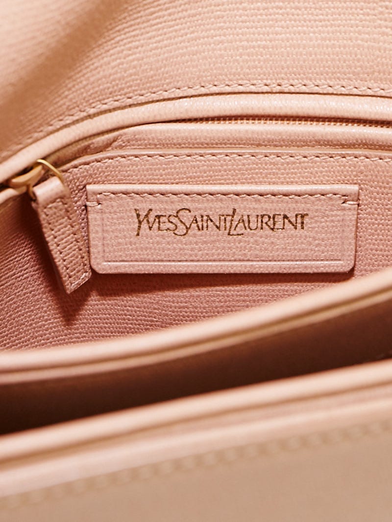 Yves Saint Laurent Beige Leather Ligne Y Crossbody Bag