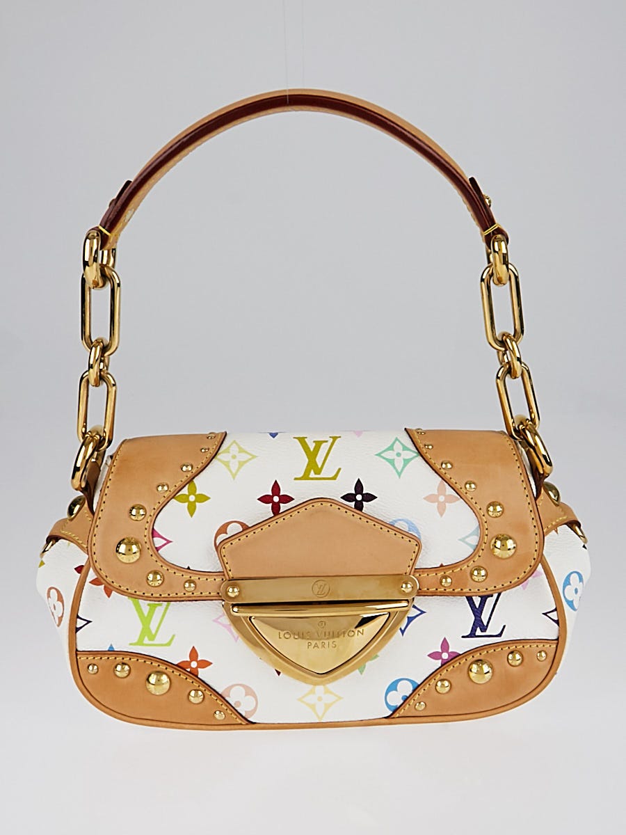 Takashi Murakami White Monogram Multicolore Coated Canvas Marylin Bag, Handbags and Accessories, 2023
