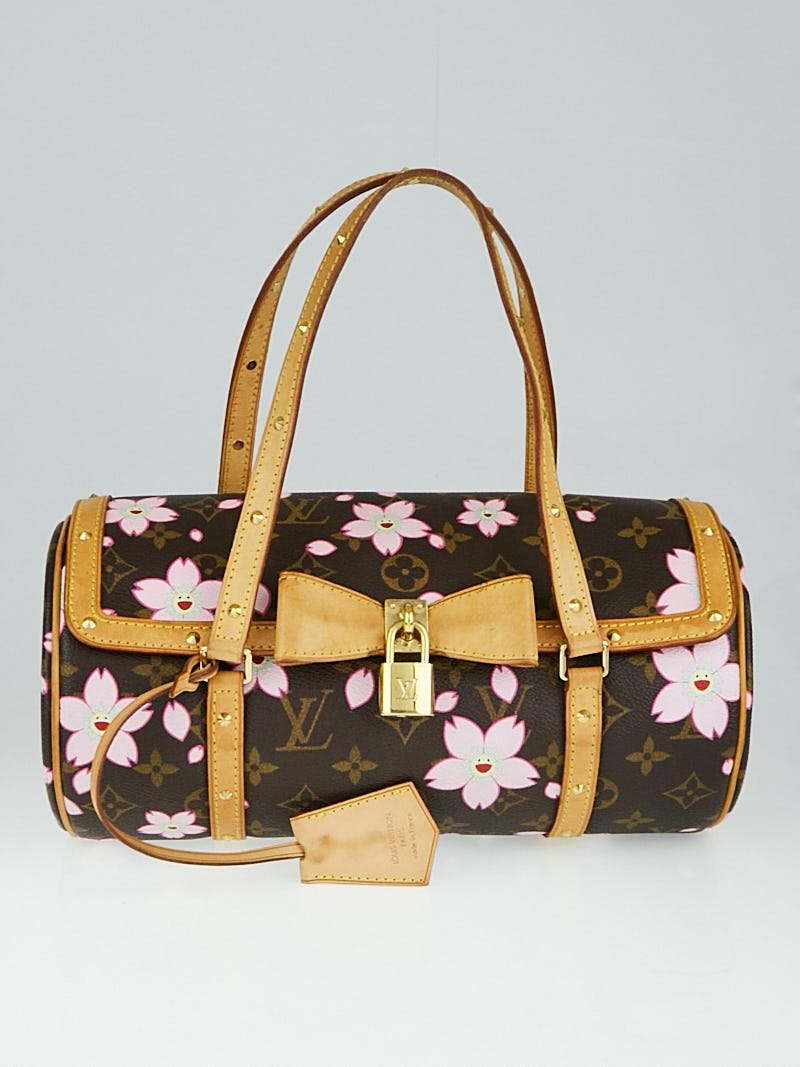 Louis Vuitton Limited Edition Monogram Cherry Blossom Papillon Bag