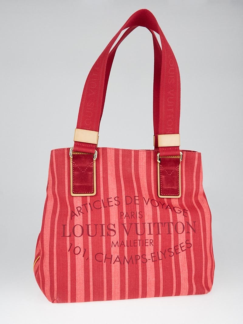 Louis Vuitton Rouge Grenadine Plein Soleil Beach Limited Edition Cabas Bag