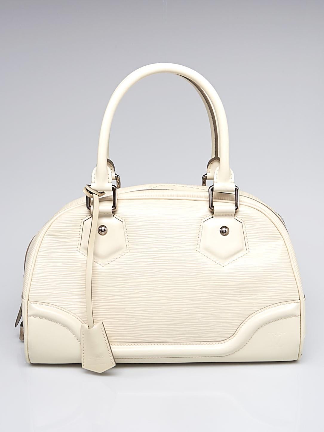 Louis Vuitton Ivory Epi Leather Montaigne PM Bag - Yoogi's Closet