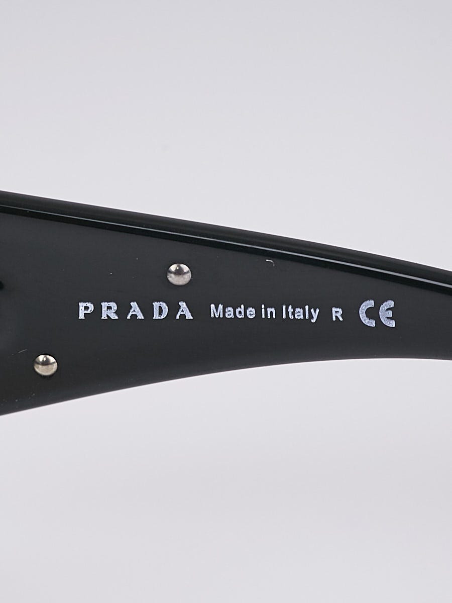 Prada Silver Frame Gradient Tint Shield Aviator Sunglasses Prada Silver Frame Gradient Tint Shield Aviator Sunglasses