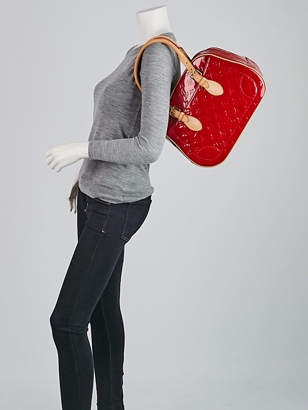 Louis Vuitton Red Monogram Vernis Summit Drive Bag