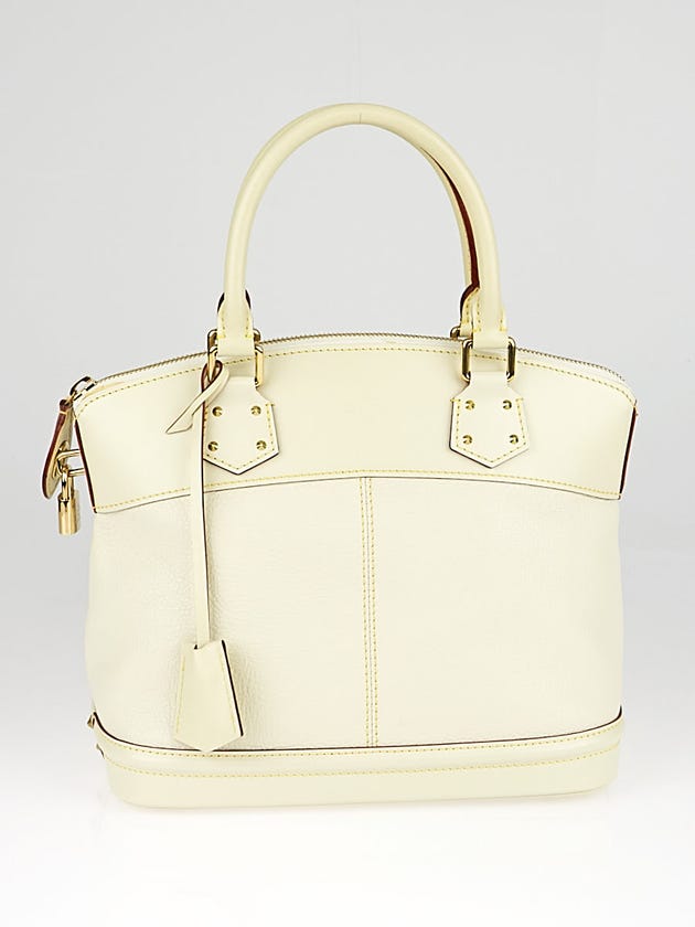 Louis Vuitton White Suhali Leather Lockit PM Bag