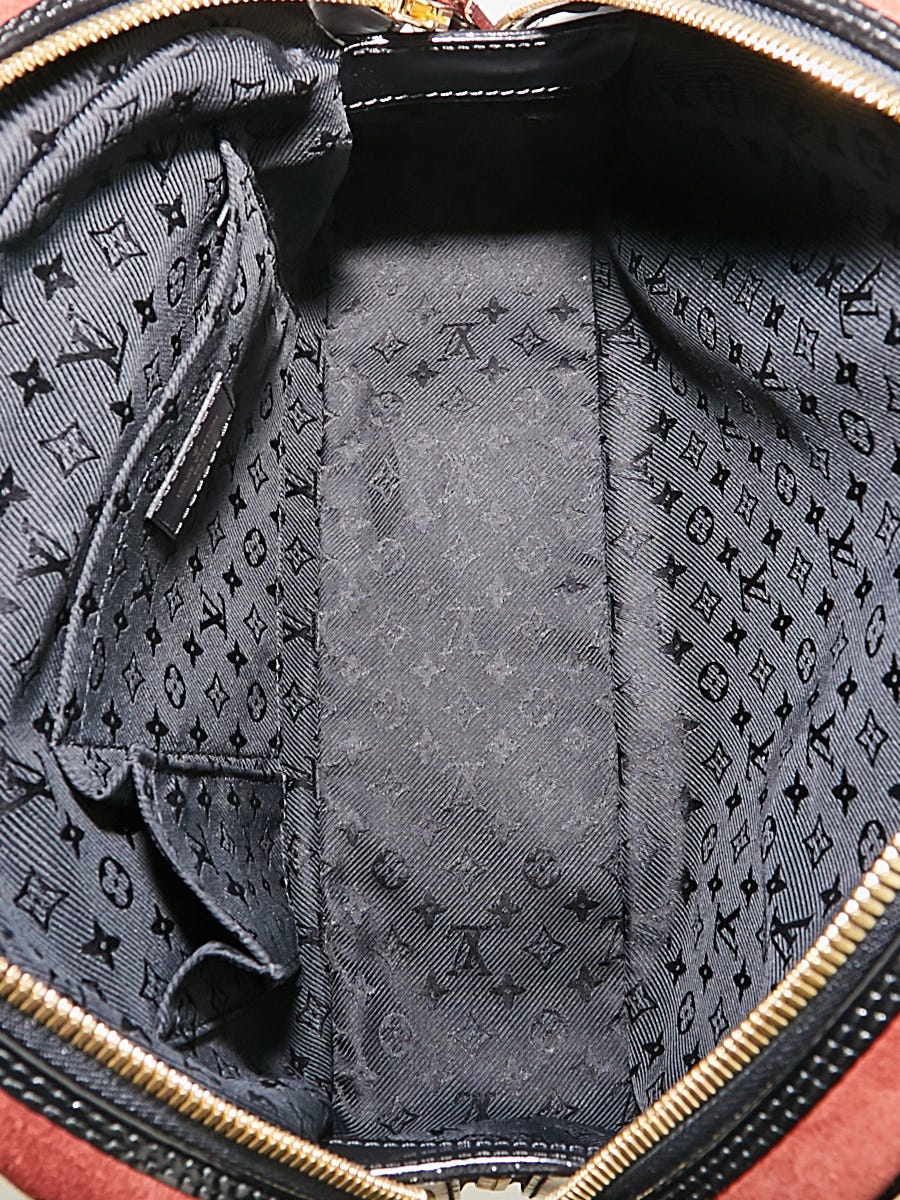 Louis Vuitton Grey/Black Suede Limited Edition Havane Stamped Trunk GM Bag  at 1stDibs