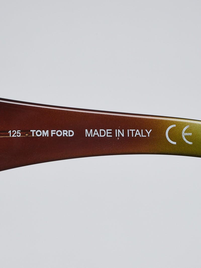 Tom Ford Brown Acetate Oversized Alessandra Sunglasses - Yoogi's Closet