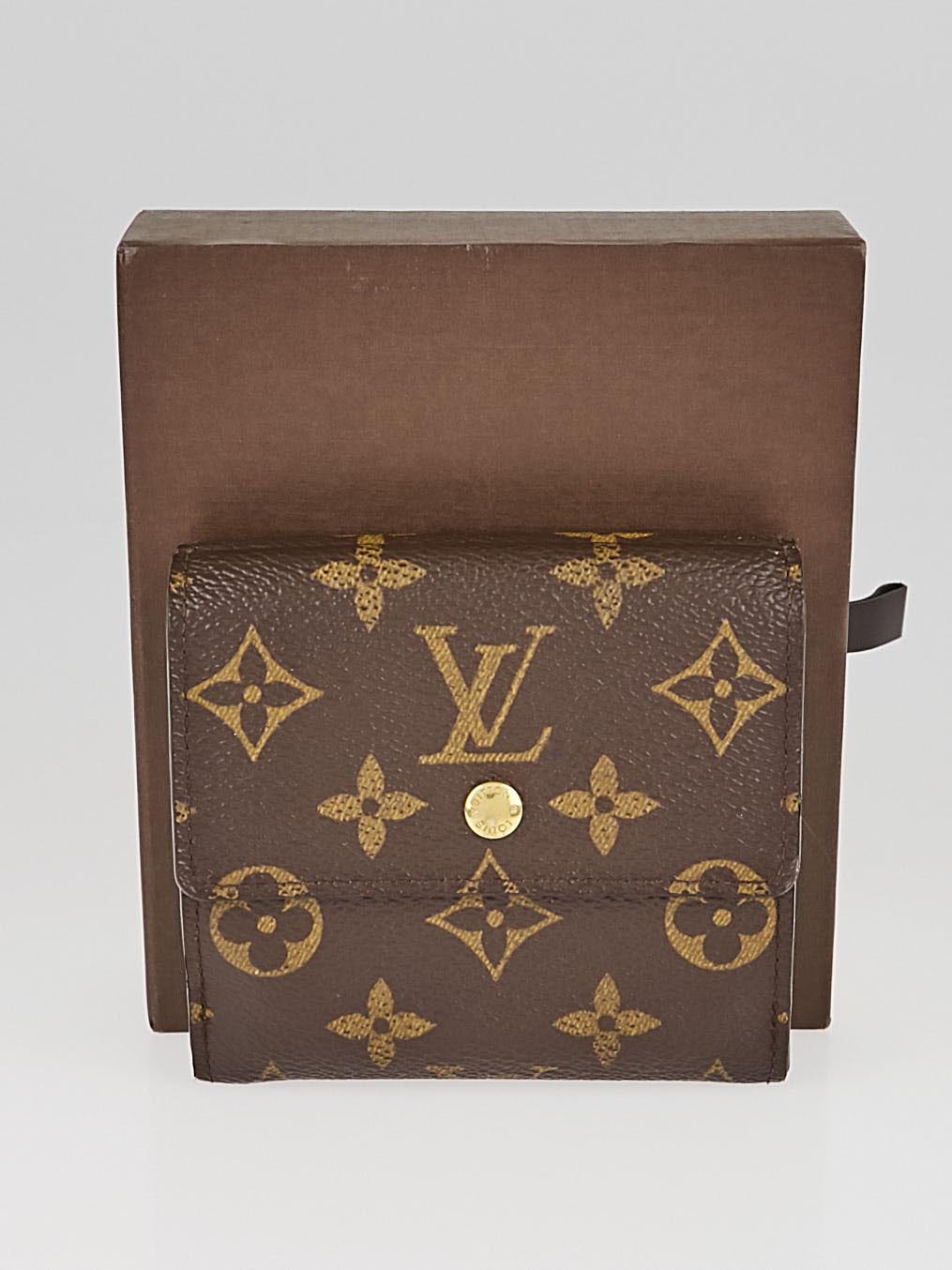 Louis Vuitton monogram coated canvas Elise wallet in 2023