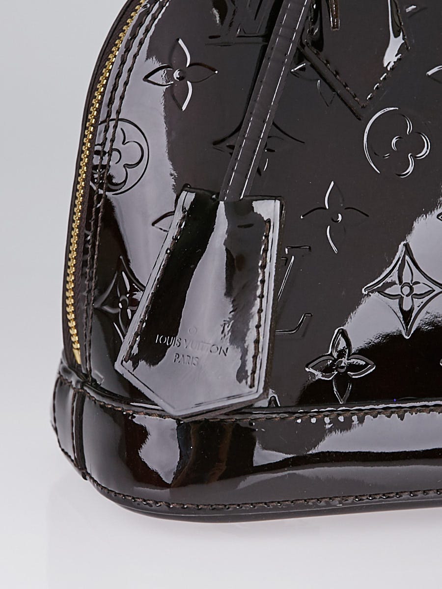Louis Vuitton Amarante Monogram Vernis Alma BB Bag at 1stDibs