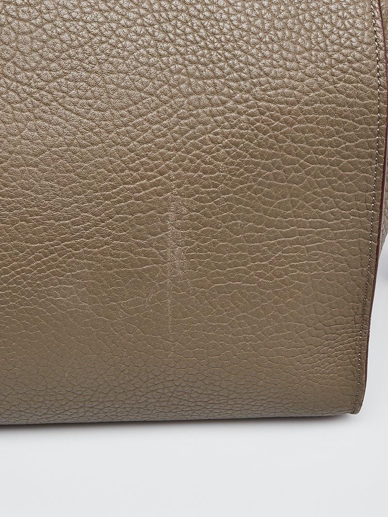 Celine Taupe Pebbled Calfskin Leather Small Ring Bag | Yoogi's Closet