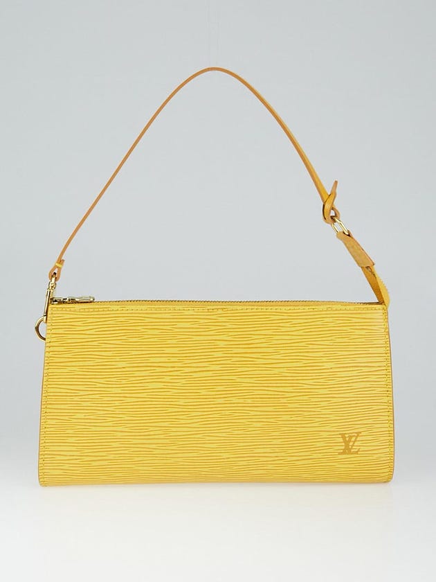 Louis Vuitton Tassil Yellow Epi Leather Accessories Pochette 24 Bag