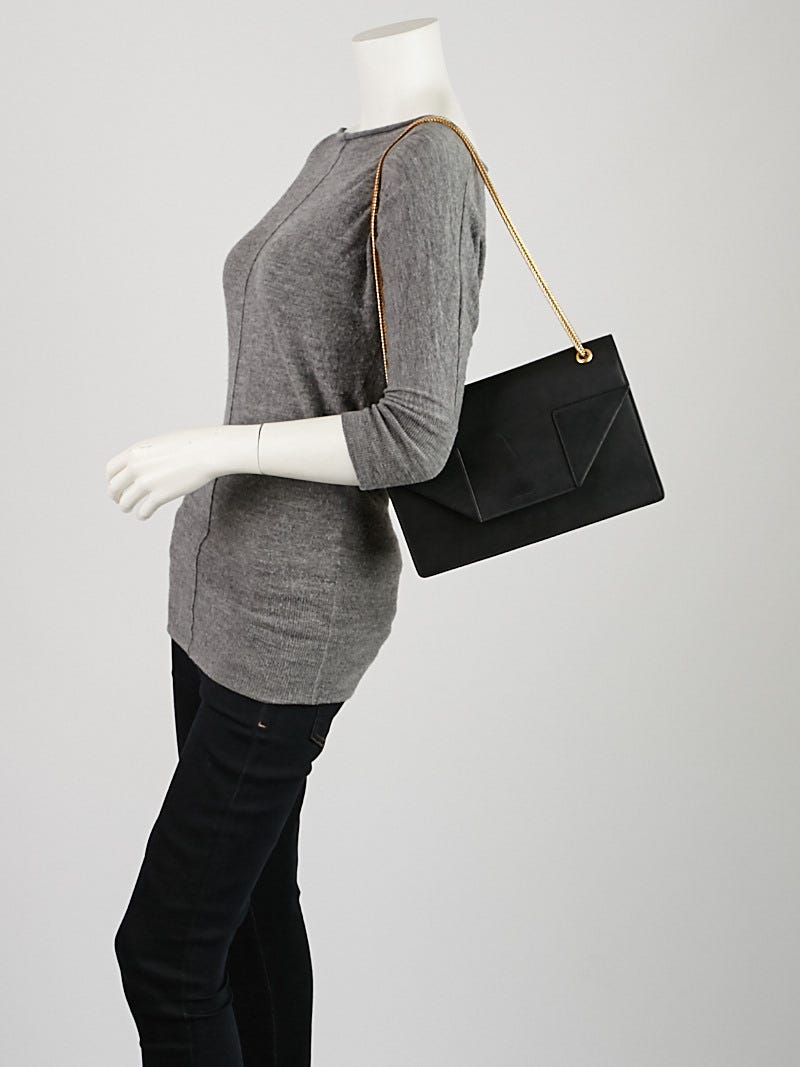 Yves Saint Laurent Black Leather Medium Betty Flap Bag