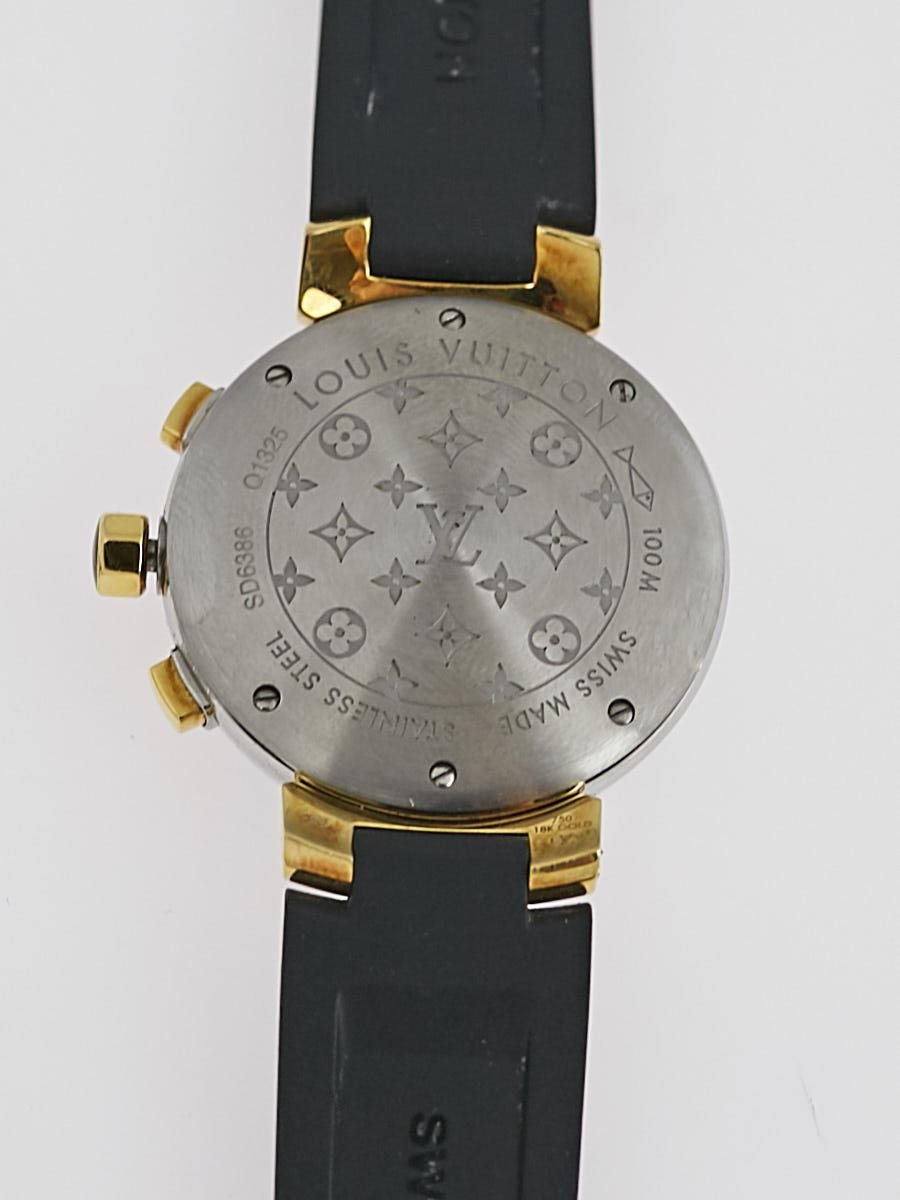 Louis Vuitton 34mm Sable Medium Tambour Chronograph Quartz Watch - Yoogi's  Closet