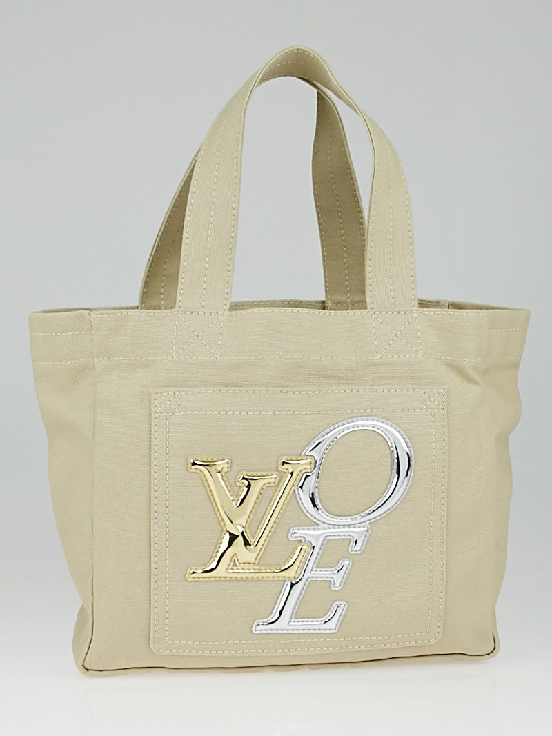 Louis Vuitton Limited Edition Ecru Canvas That's Love 2 Tote PM Bag -  Yoogi's Closet