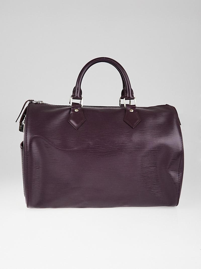 Louis Vuitton Speedy 30 Handbag in Purple Epi Leather