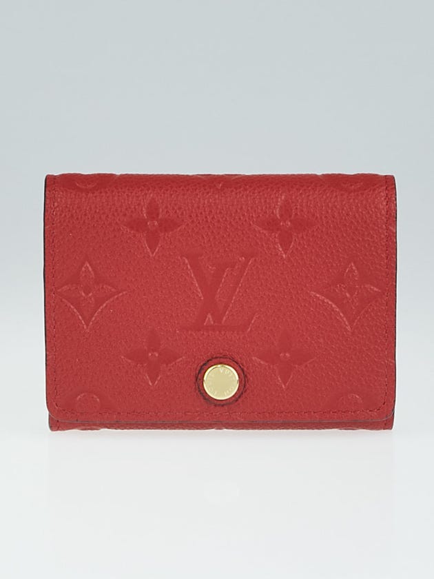 Louis Vuitton Cherry Monogram Empreinte Business Card Holder Wallet