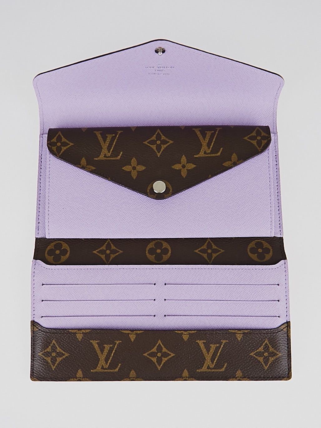 Louis Vuitton Purple Epi Leather and Monogram Canvas Marie-Lou Long Wallet  at 1stDibs