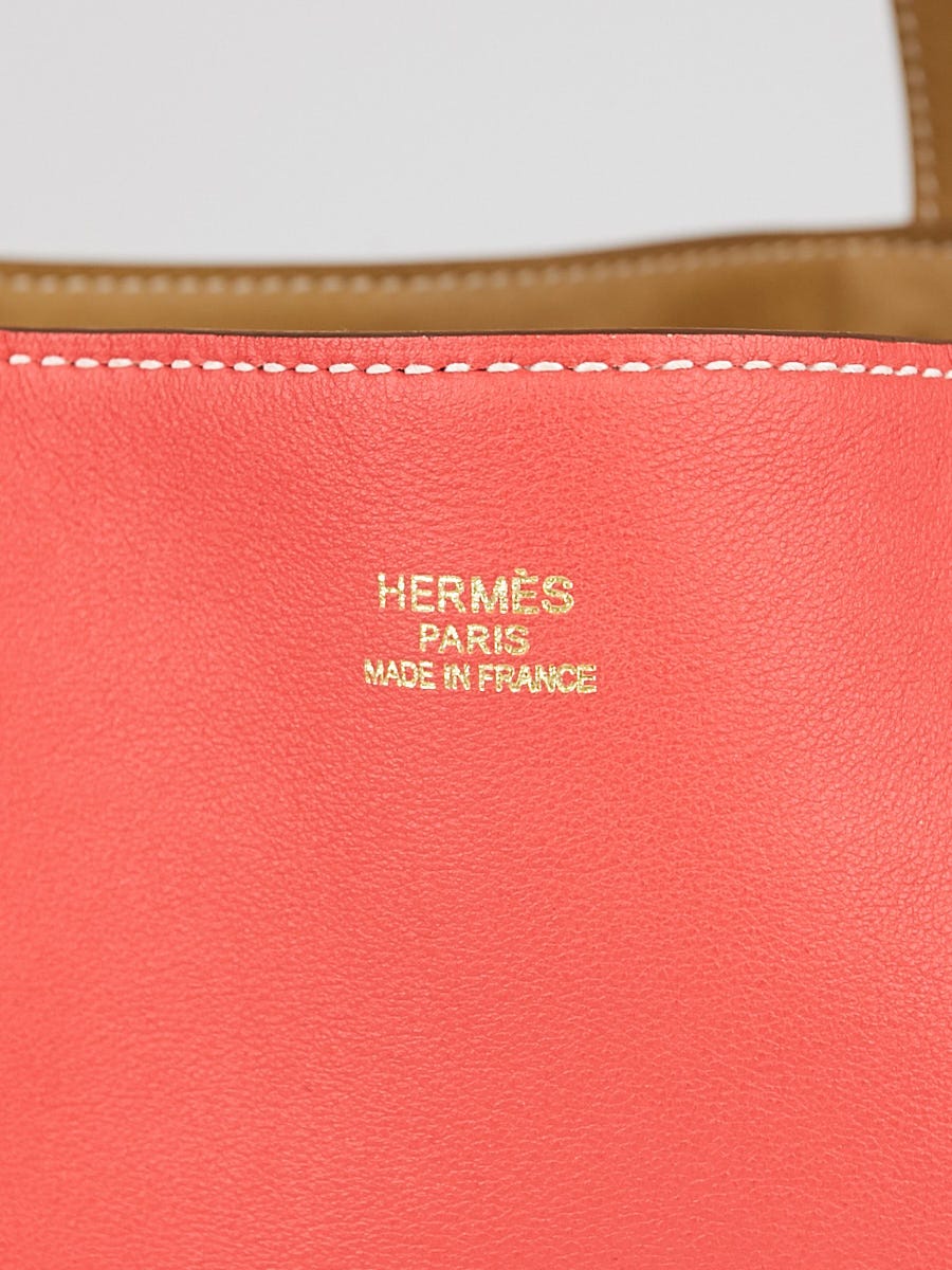 Hermes 36cm Rose Jaipur and Cigare Sikkim Leather Double Sens Bag - Yoogi's  Closet