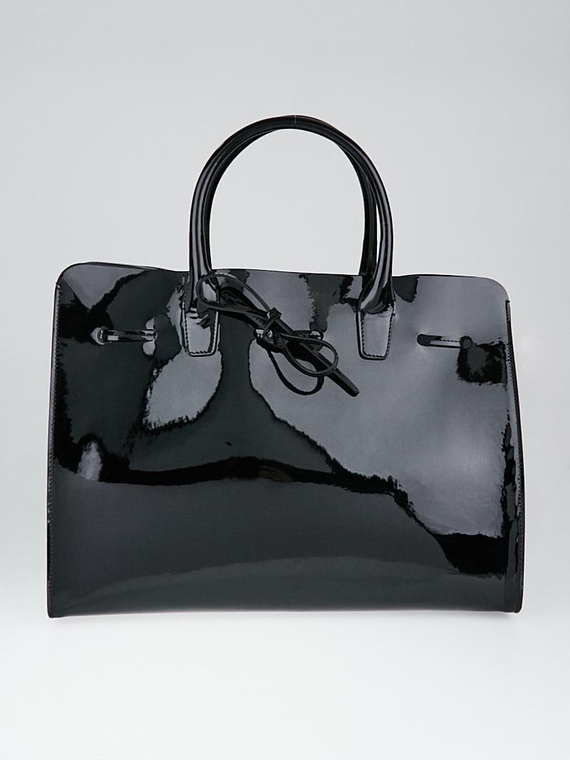 Mansur Gavriel Sun Leather Tote in Black