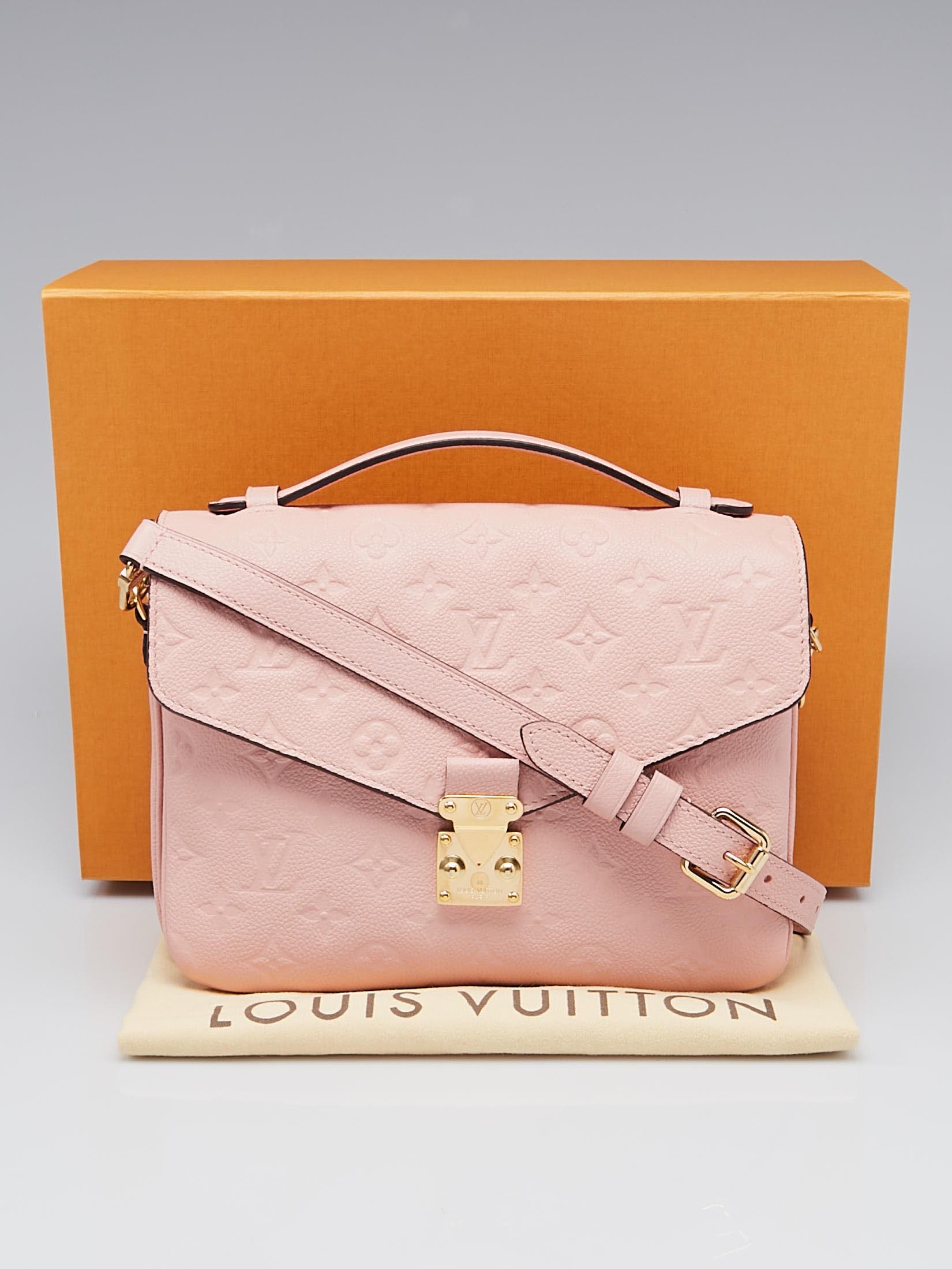 Louis Vuitton Rose Poudre Monogram Empreinte Pochette Metis Bag