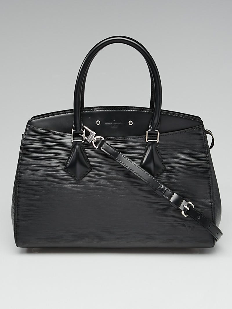 Louis Vuitton Soufflot Mm Epi Black Satchel Bag