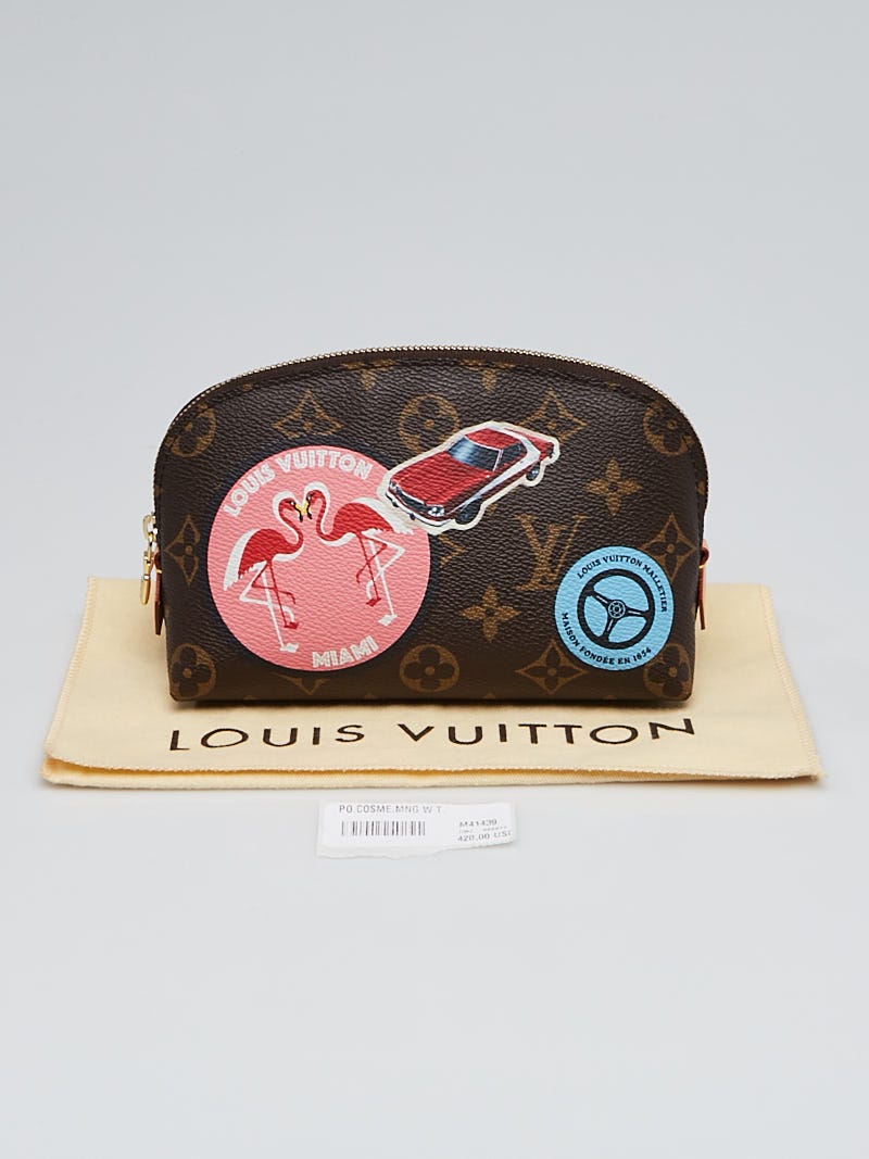 100% Authentic Louis Vuitton World Tour Cosmetic Pouch PM Monogram