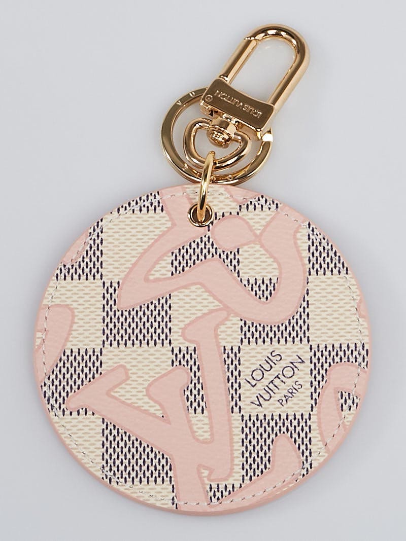 Louis Vuitton Damier Azur Canvas Dragonne Key Holder - Yoogi's Closet