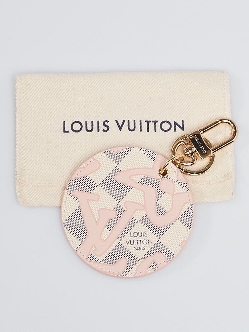 Louis Vuitton Damier Azur Canvas Dragonne Key Holder - Yoogi's Closet
