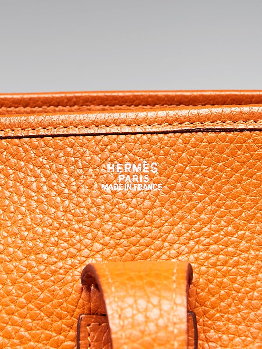 Hermes Orange Taurillon Clemence Evelyne TPM  – Season 2 Consign