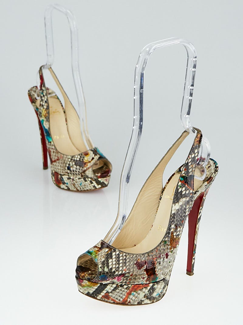 Python on sale louboutin heels