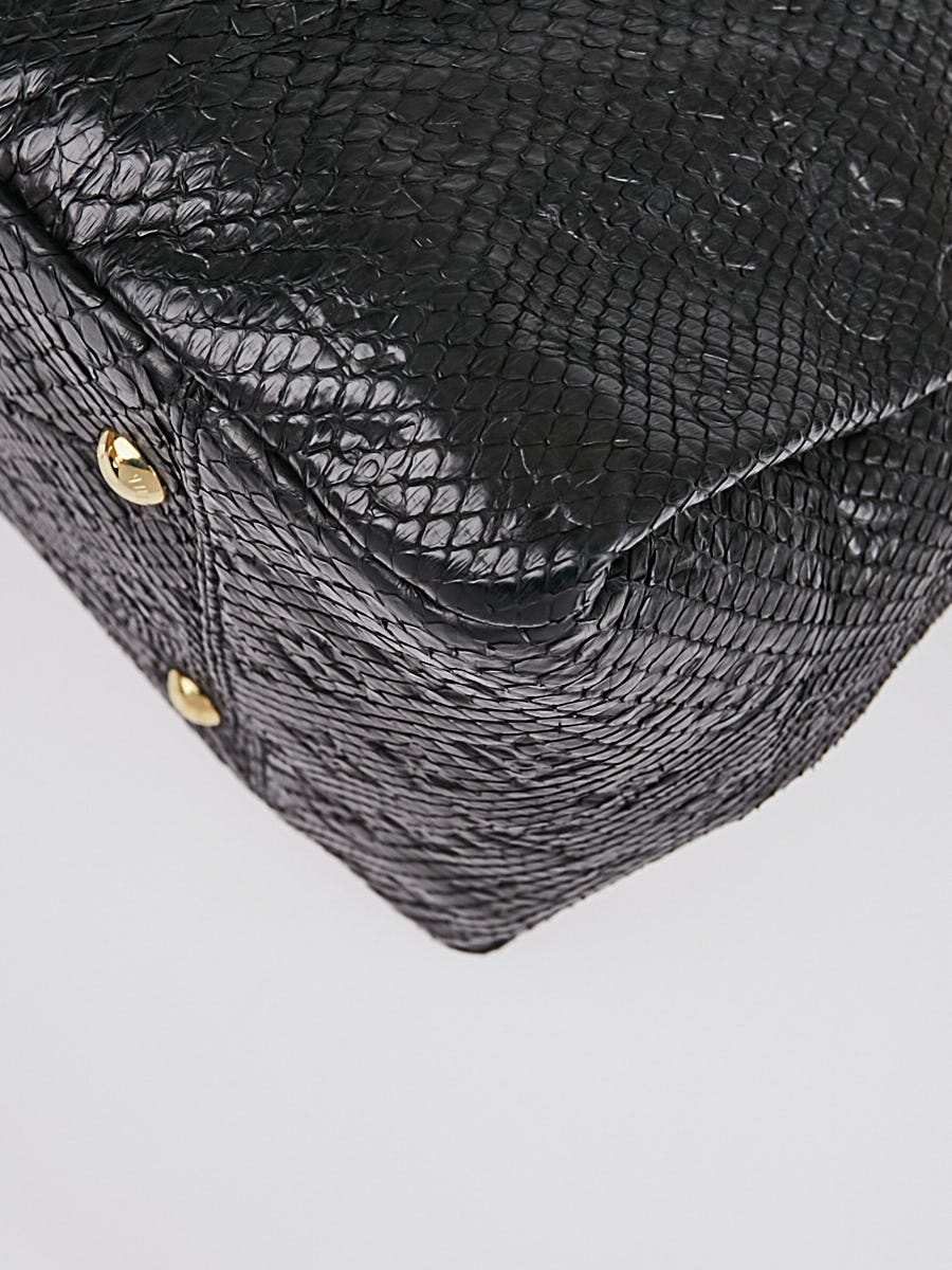 Louis Vuitton Black Python Artsy MM Bag - Yoogi's Closet
