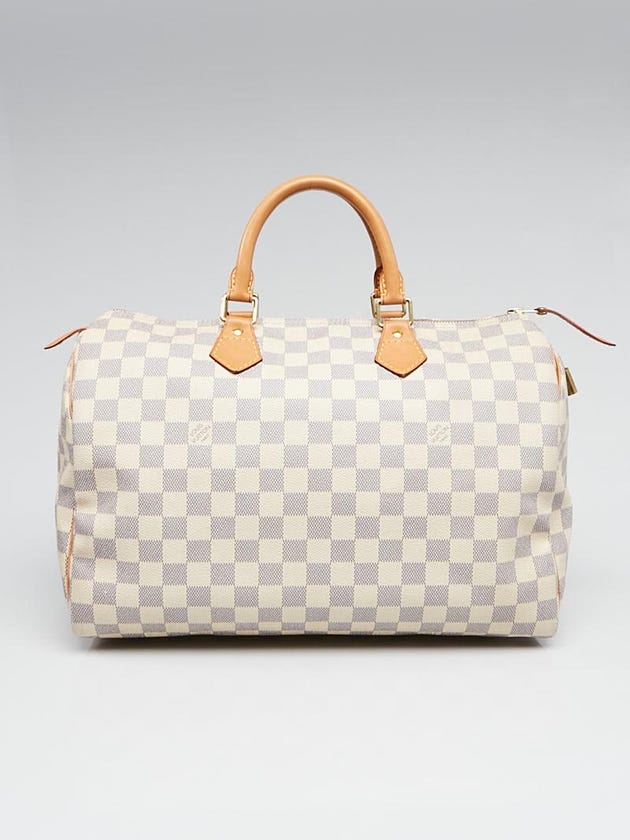 Louis Vuitton Damier Azur Canvas Speedy 35 Bag