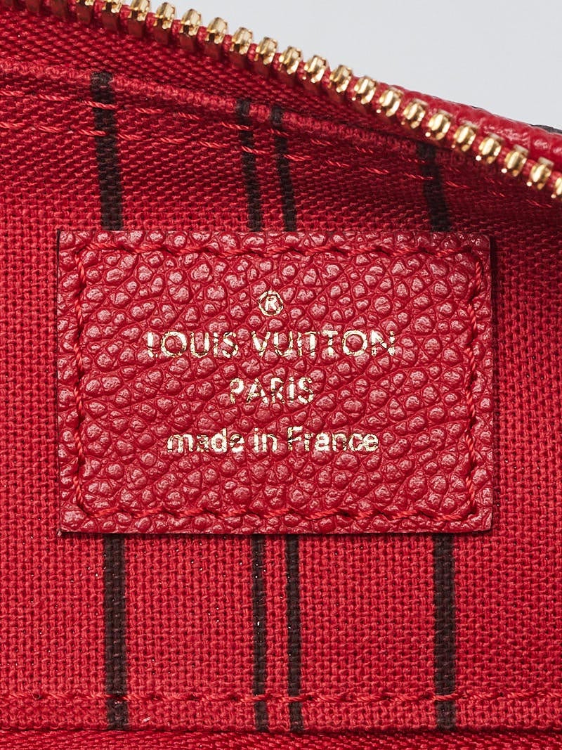 Louis Vuitton Rouge Monogram Empreinte Leather Speedy Bandouliere 25 Bag -  Yoogi's Closet