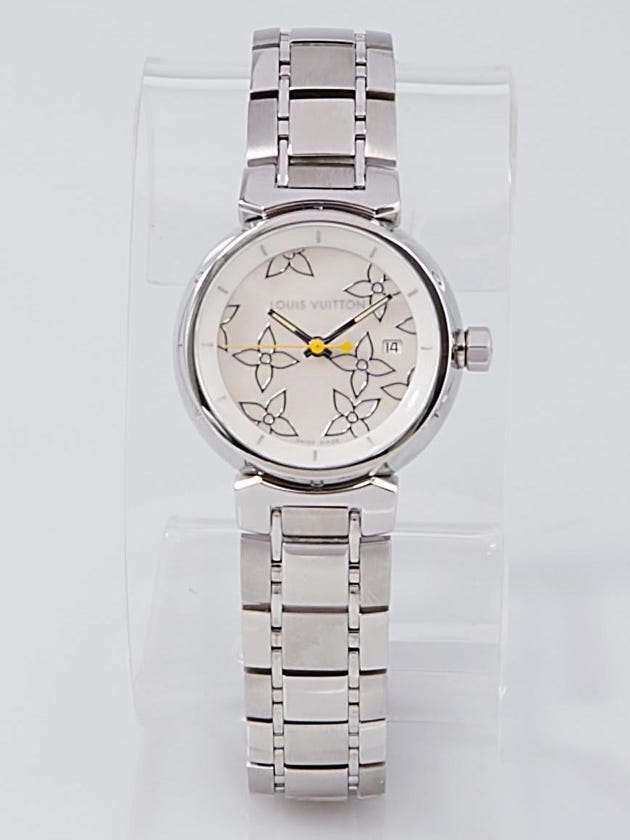 Louis Vuitton 28mm Lovely Perle Mother-of-Pearl Tambour Quartz Watch