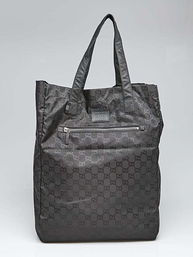Gucci Black GG Nylon Viaggio Tote Bag