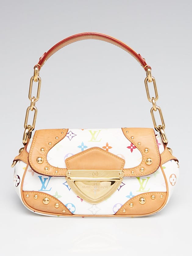 Louis Vuitton White Monogram Multicolore Marilyn Bag