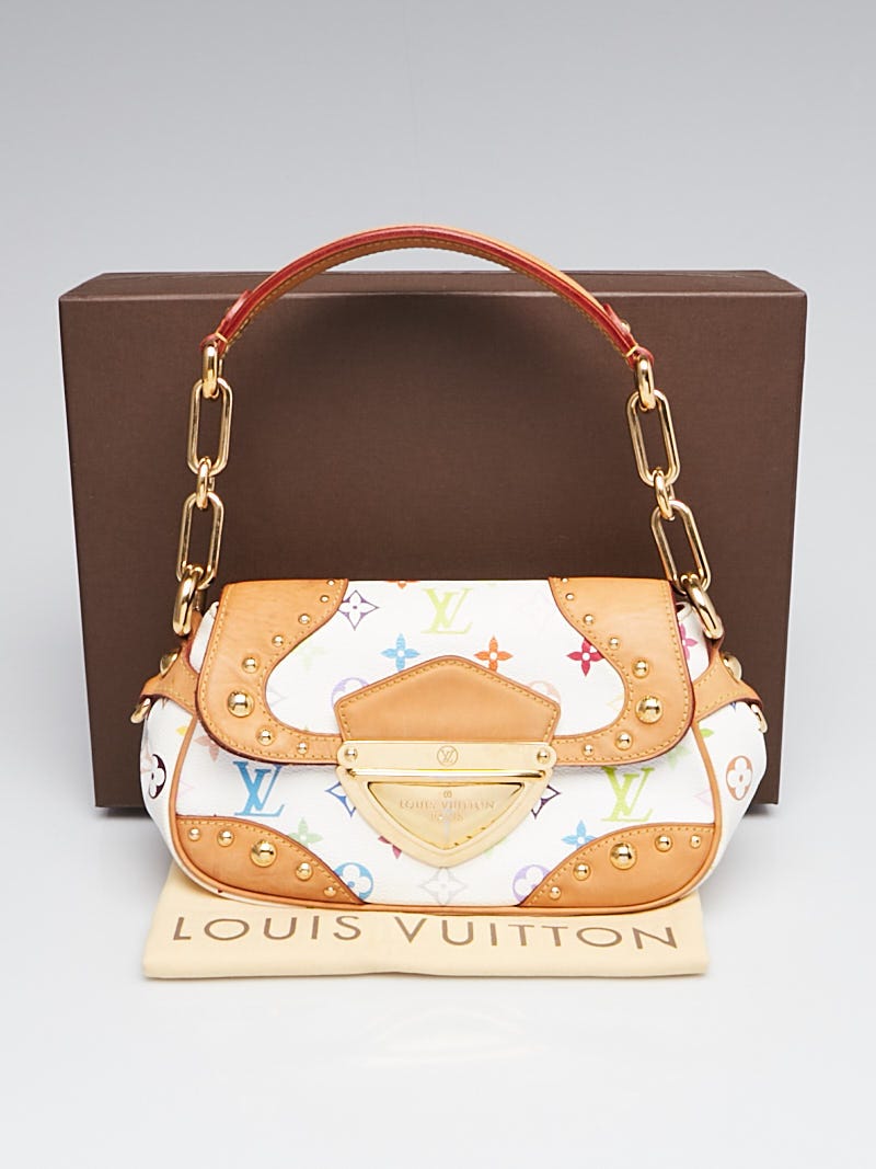 Louis Vuitton White Monogram Multicolore Marilyn Bag - Yoogi's Closet
