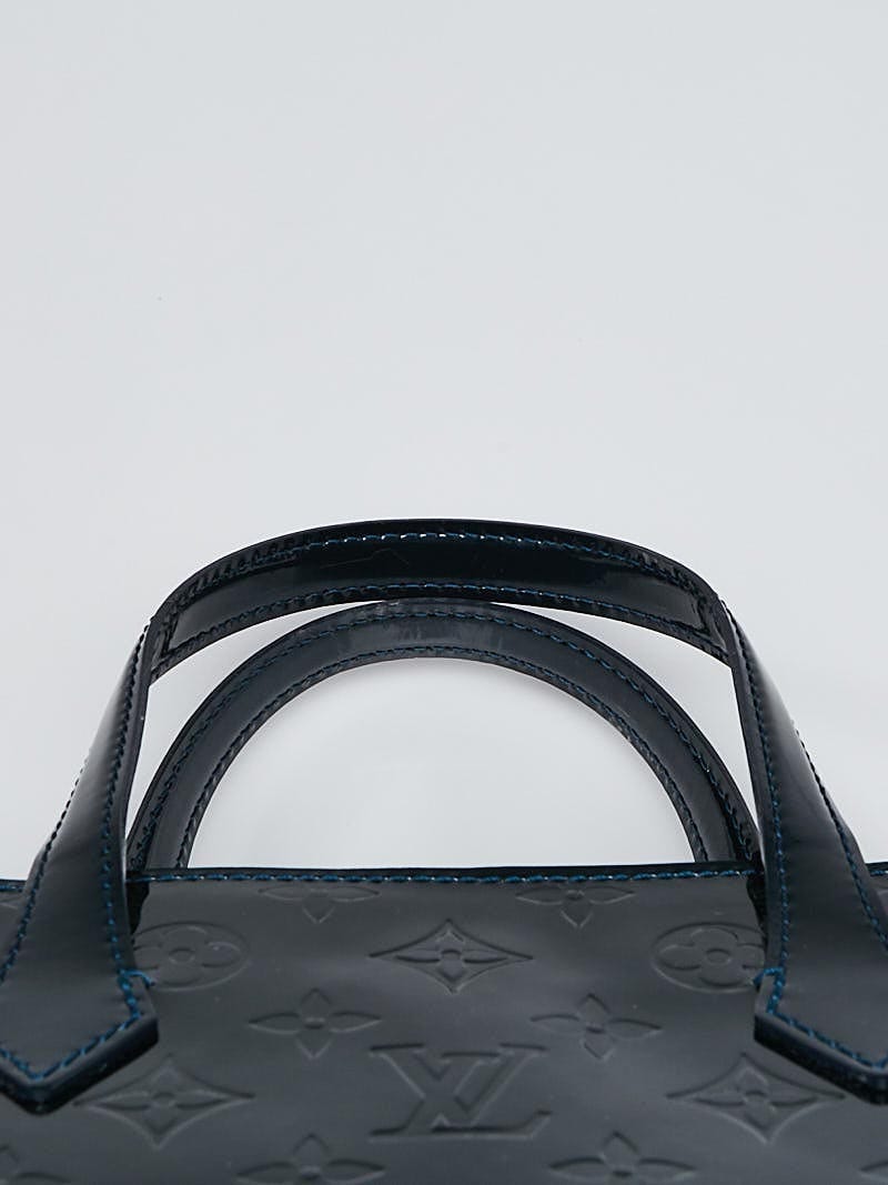 Louis Vuitton Bleu Nuit Monogram Vernis Wilshire PM Bag - Yoogi's Closet