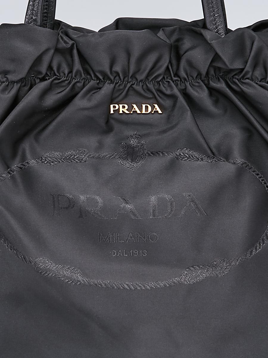 Prada Black Tessuto Nylon Mini Cargo Crossbody Bag 1DH030 - Yoogi's Closet