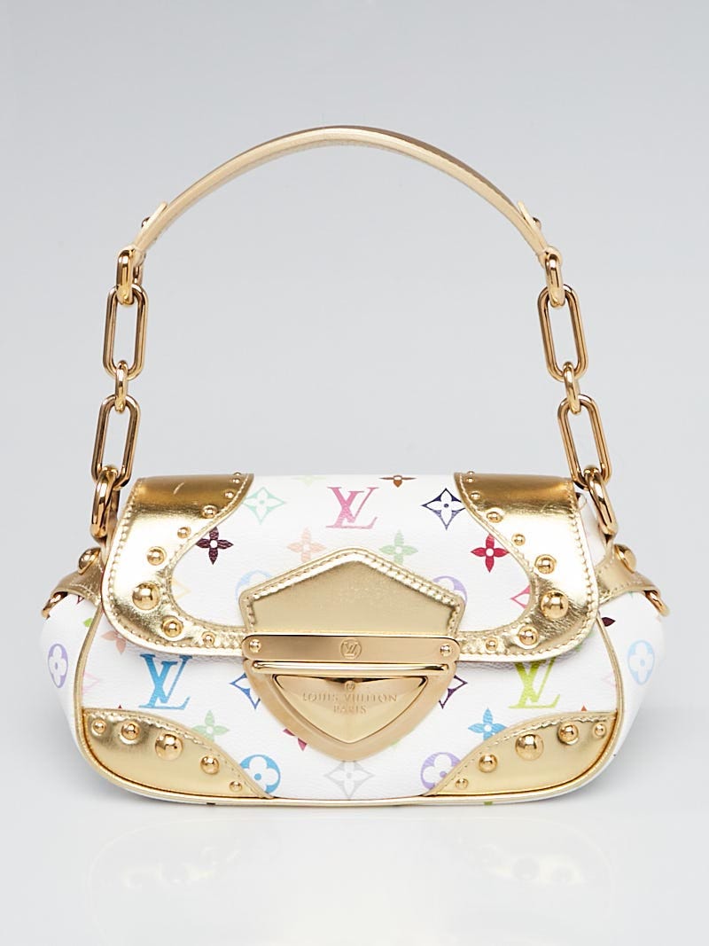 Louis Vuitton Limited Edition White/Gold Monogram Multicolore