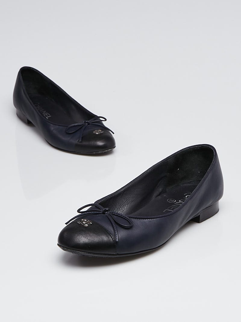 chanel ballet flats for women leather