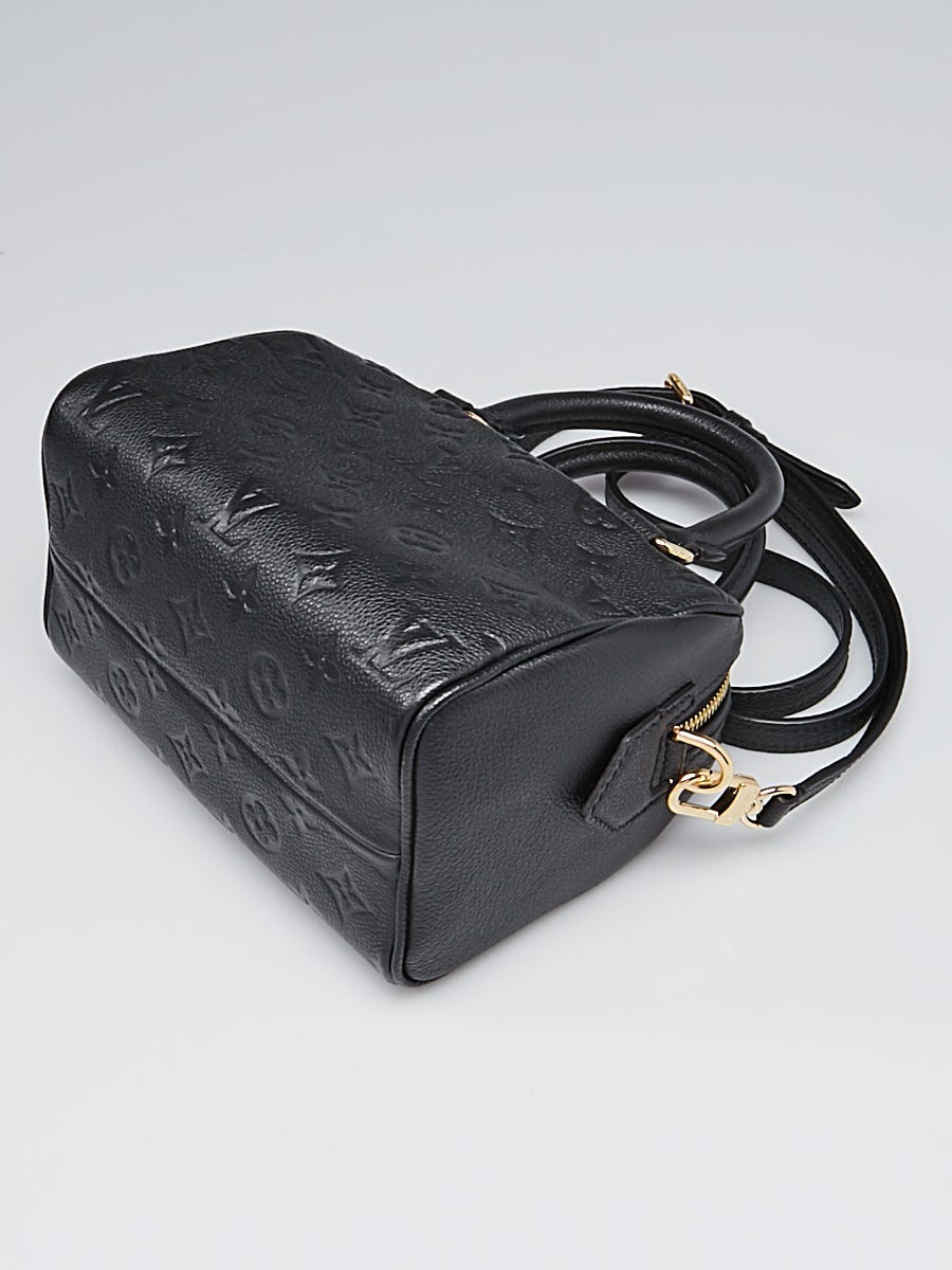 Louis Vuitton Black Monogram Impreinte Leather Speedy 20 Bandouliere Bag Louis  Vuitton