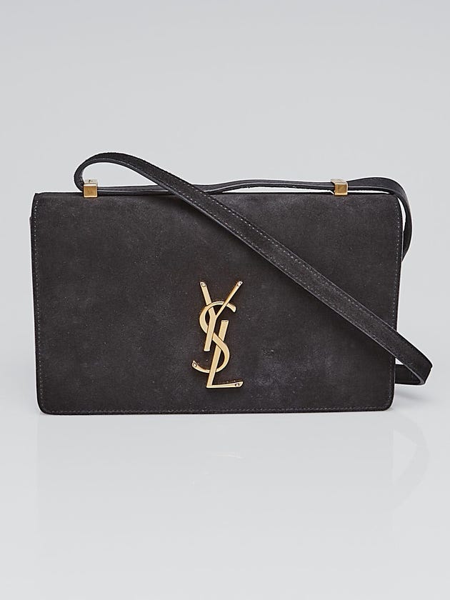 Yves Saint Laurent Black Suede Leather Dylan Small Shoulder Bag